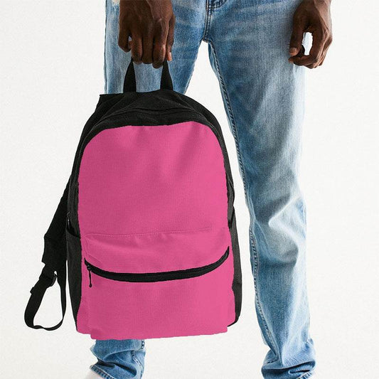 Light Clear Pink Canvas Backpack (PI-CL-LI) - Man Holding