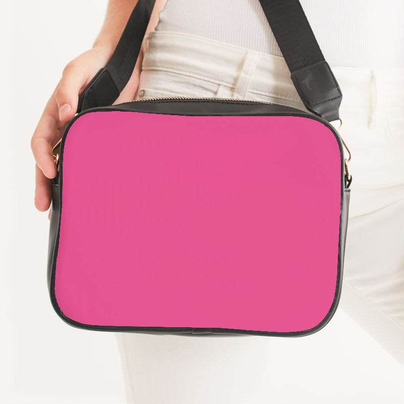 Light Clear Pink Crossbody Bag (PI-CL-LI) - Woman Front CloseUp
