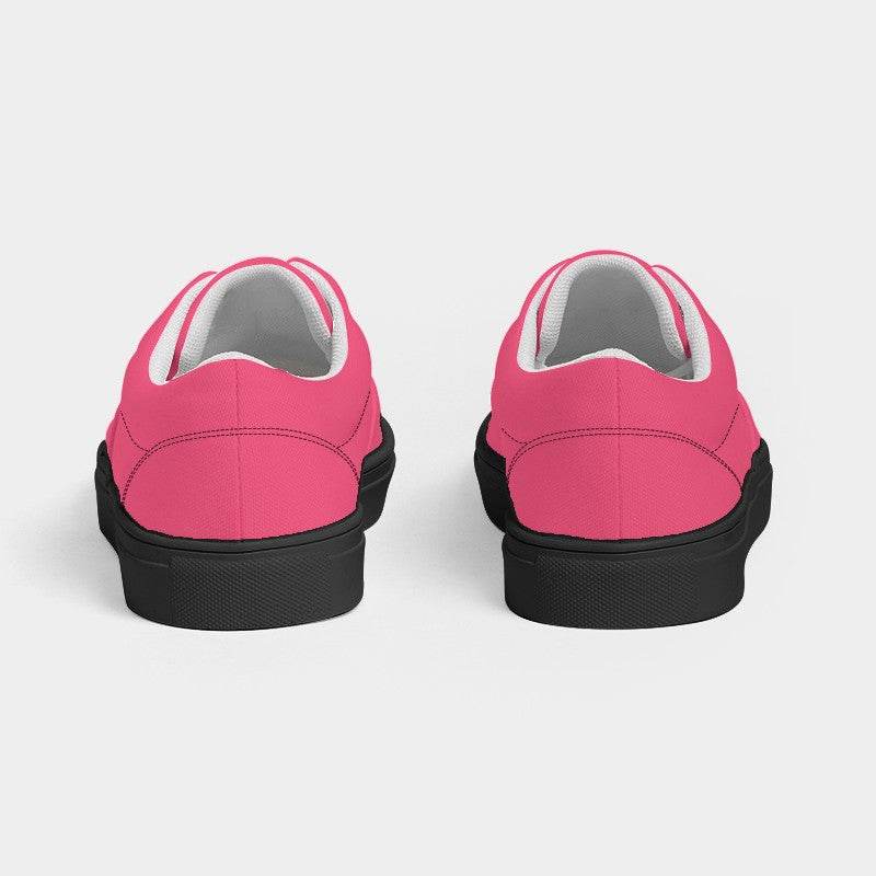 Light Clear Pink Men's Canvas Sneakers (RPI3-CL-LI) - Back