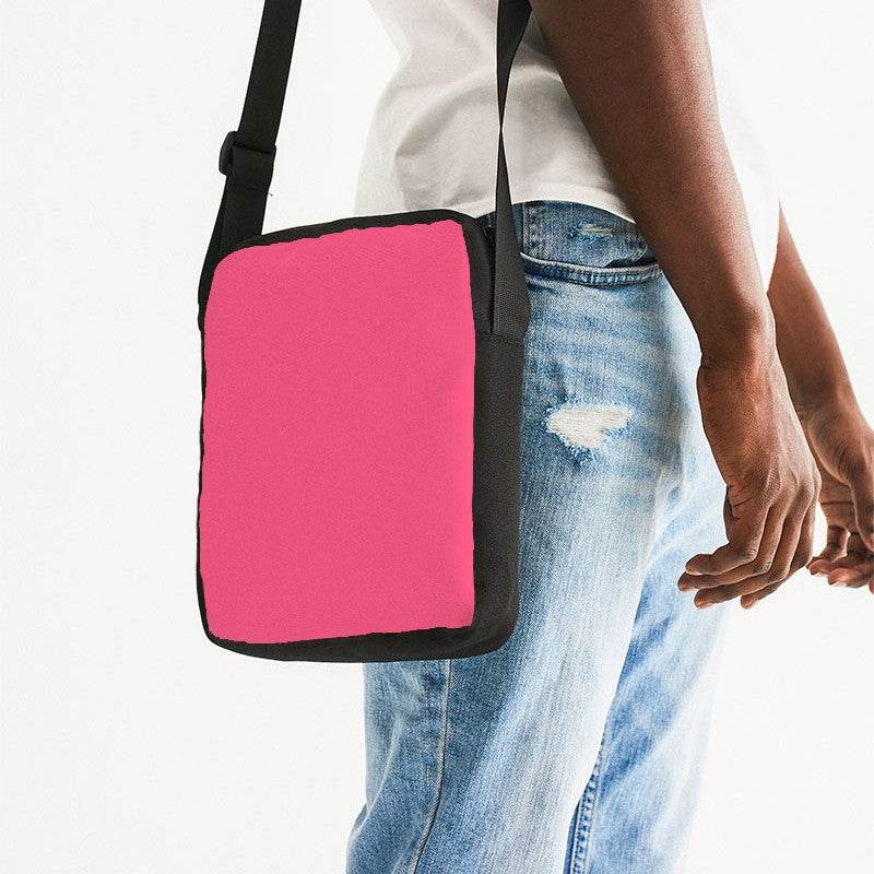 Light Clear Pink Messenger Pouch (RPI3-CL-LI) - Man Side CloseUp