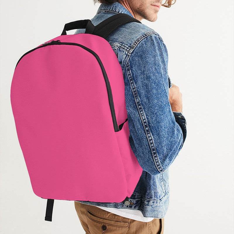 Light Clear Pink Waterproof Backpack (PI-CL-LI) - Man CloseUp