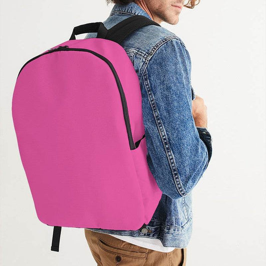 Light Clear Pink Waterproof Backpack (PIM1-CL-LI) - Man CloseUp