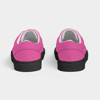 Light Clear Pink Women's Canvas Sneakers (PIM1-CL-LI) - Back