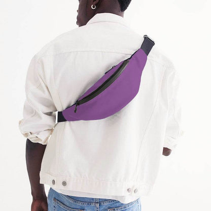 Light Clear Purple Belt Bag (MPU1-CL-LI) - Man Back