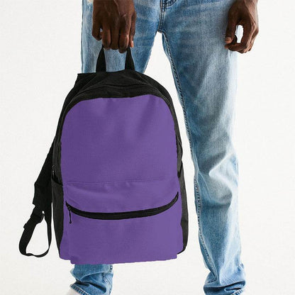 Light Clear Purple Canvas Backpack (PU-CL-LI) - Man Holding