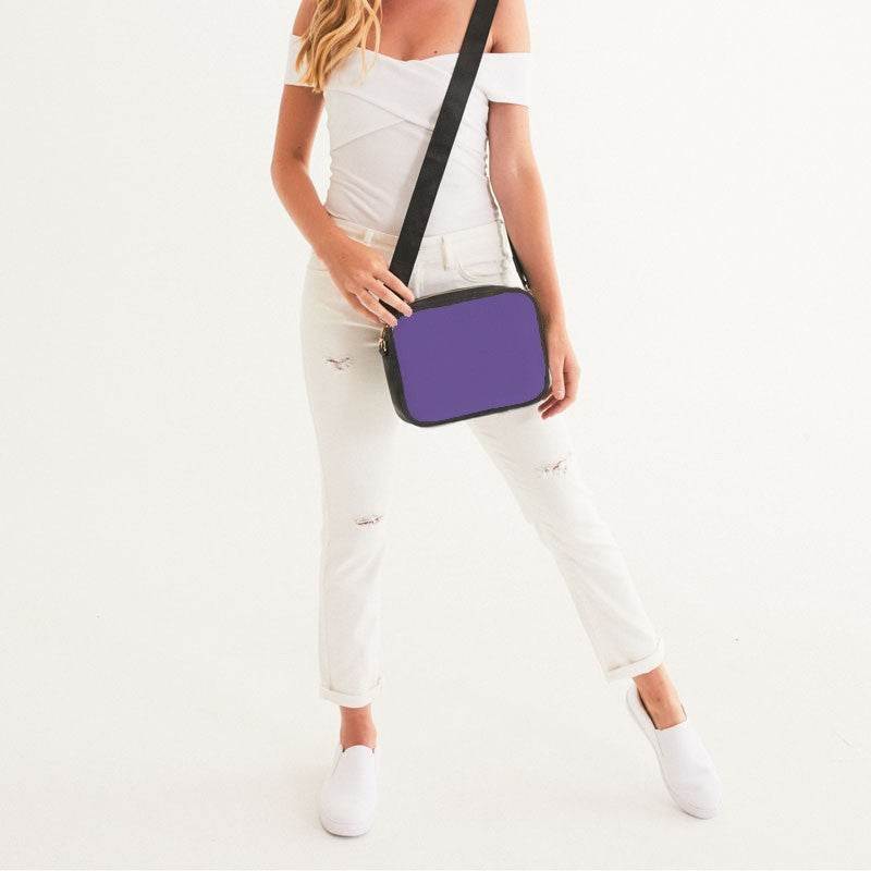 Light Clear Purple Crossbody Bag (PU-CL-LI) - Woman Front