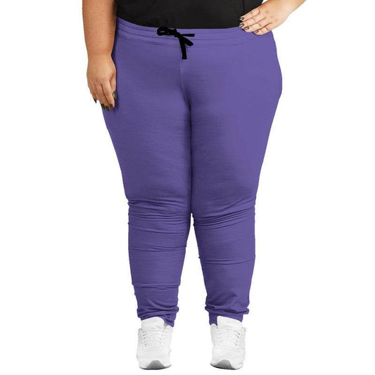Light Clear Purple Joggers PLUS (PUI1-CL-LI) - Woman Front PLUS