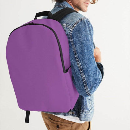 Light Clear Purple Waterproof Backpack (MPU1-CL-LI) - Man CloseUp