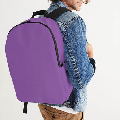 Light Clear Purple Waterproof Backpack (MPU2-CL-LI) - Man CloseUp