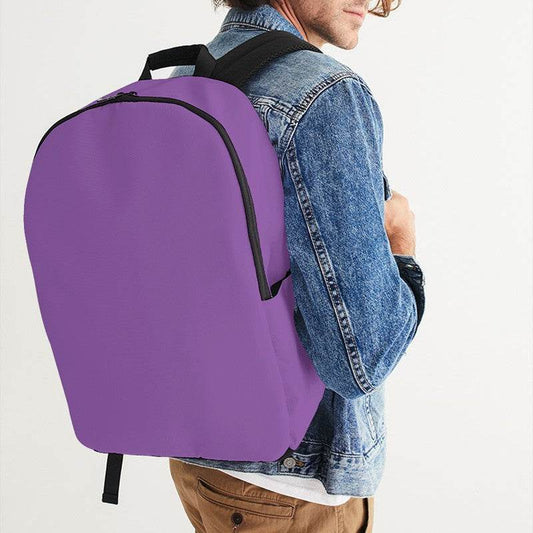 Light Clear Purple Waterproof Backpack (MPU2-CL-LI) - Man CloseUp