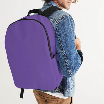 Light Clear Purple Waterproof Backpack (PU-CL-LI) - Man CloseUp
