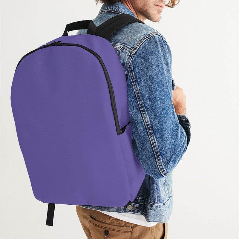 Light Clear Purple Waterproof Backpack (PUI1-CL-LI) - Man CloseUp