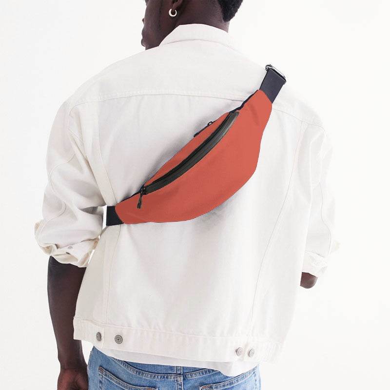 Light Clear Red Belt Bag (R-CL-LI) - Man Back
