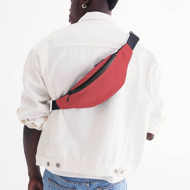 Light Clear Red Belt Bag (RPI1-CL-LI) - Man Back