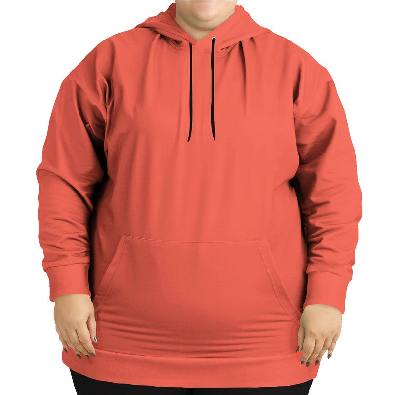 Light Clear Red Hoodie PLUS (R-CL-LI) - Woman Front PLUS