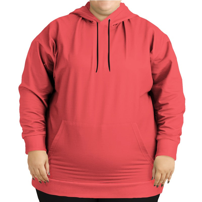 Light Clear Red Hoodie PLUS (RPI1-CL-LI) - Woman Front PLUS
