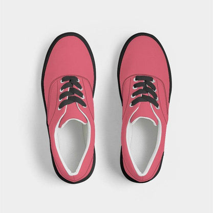 Light Clear Red Men's Canvas Sneakers (RPI2-CL-LI) - Top