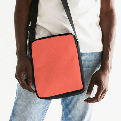 Light Clear Red Messenger Pouch (R-CL-LI) - Man Front CloseUp