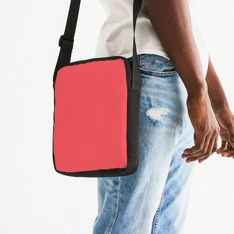 Light Clear Red Messenger Pouch (RPI1-CL-LI) - Man Side CloseUp