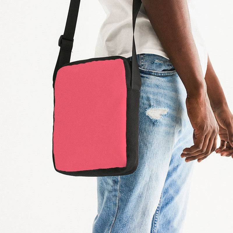 Light Clear Red Messenger Pouch (RPI2-CL-LI) - Man Side CloseUp