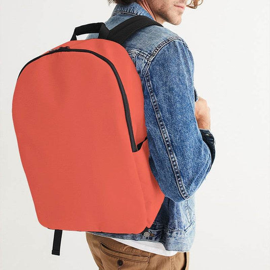 Light Clear Red Waterproof Backpack (R-CL-LI) - Man CloseUp