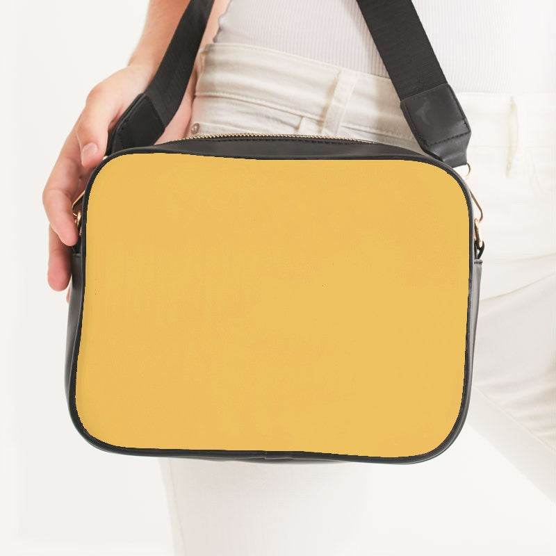 Light Clear Yellow Crossbody Bag (YO1-CL-LI) - Woman Front CloseUp