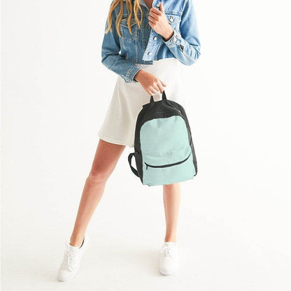 Light Fully-Muted Blue-Green Canvas Backpack (BG-FM-LI) - Woman