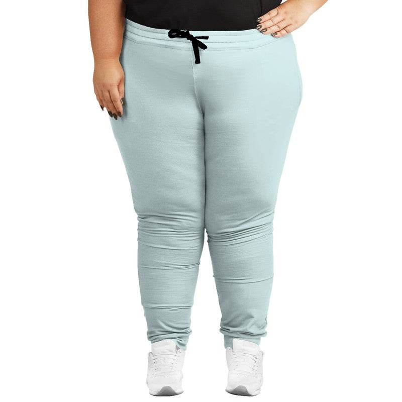 Light Fully-Muted Blue-Green Joggers PLUS (CBG2-FM-LI) - Woman Front PLUS