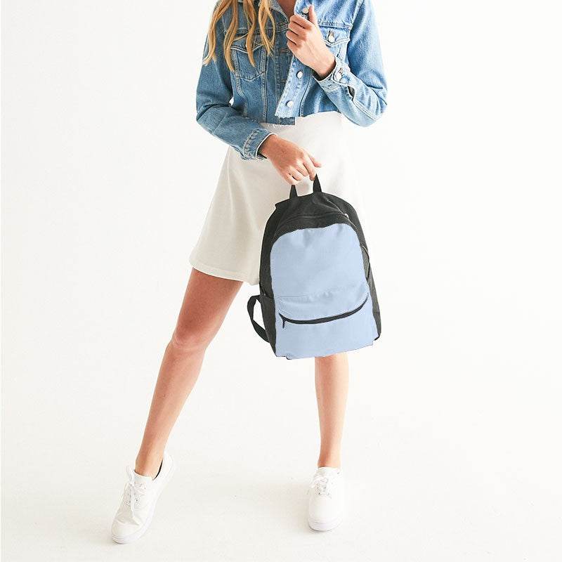 Light Fully-Muted Blue Canvas Backpack (IB2-FM-LI) - Woman