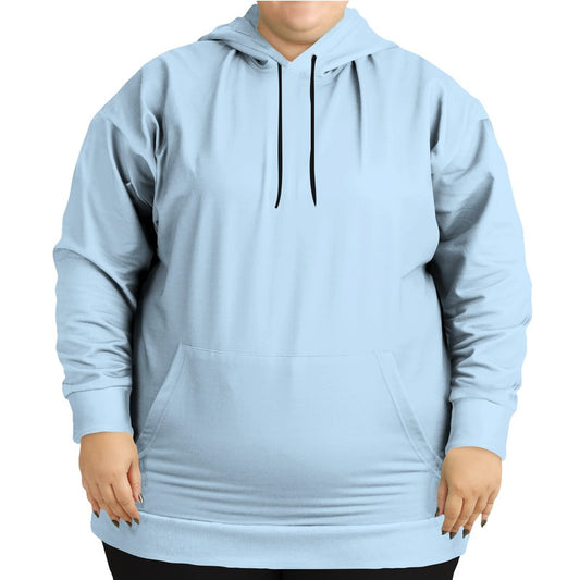 Light Fully-Muted Blue Hoodie PLUS (B-FM-LI) - Woman Front PLUS