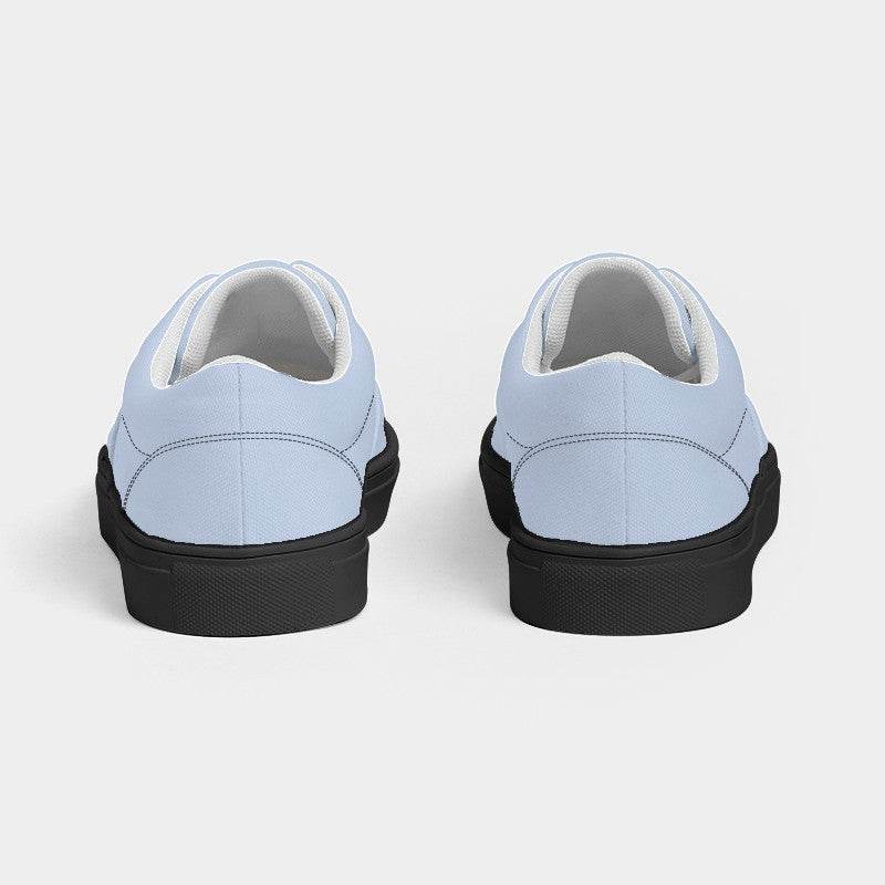 Light Fully-Muted Blue Men's Canvas Sneakers (IB2-FM-LI) - Back