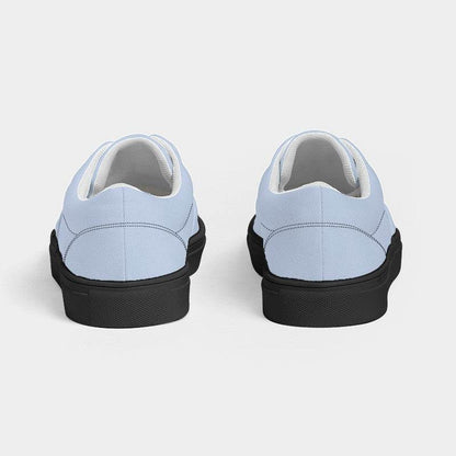 Light Fully-Muted Blue Men's Canvas Sneakers (IB2-FM-LI) - Back