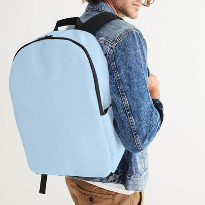 Light Fully-Muted Blue Waterproof Backpack (B-FM-LI) - Man CloseUp