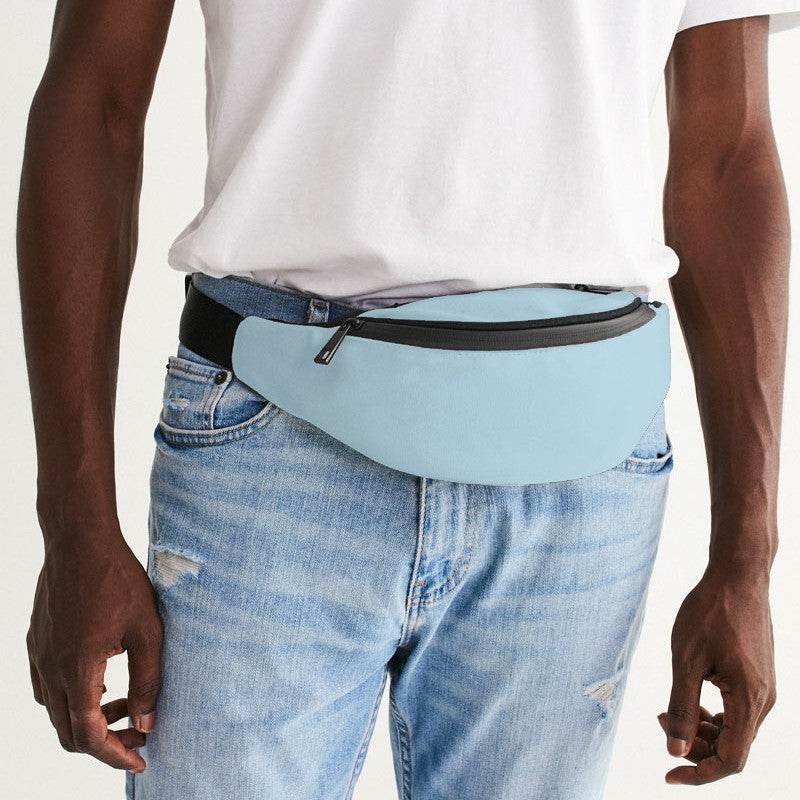 Light Fully-Muted Cyan Belt Bag (BC2-FM-LI) - Man Front CloseUp