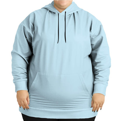 Light Fully-Muted Cyan Hoodie PLUS (BC2-FM-LI) - Woman Front PLUS