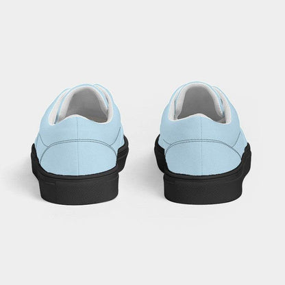 Light Fully-Muted Cyan Men's Canvas Sneakers (BC2-FM-LI) - Back
