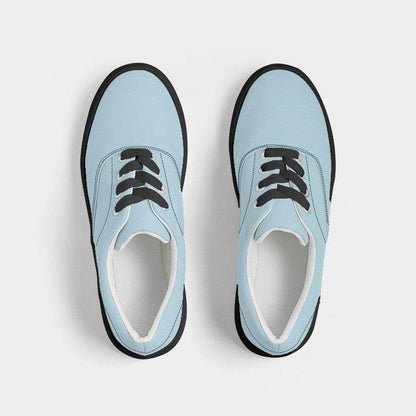 Light Fully-Muted Cyan Men's Canvas Sneakers (BC2-FM-LI) - Top