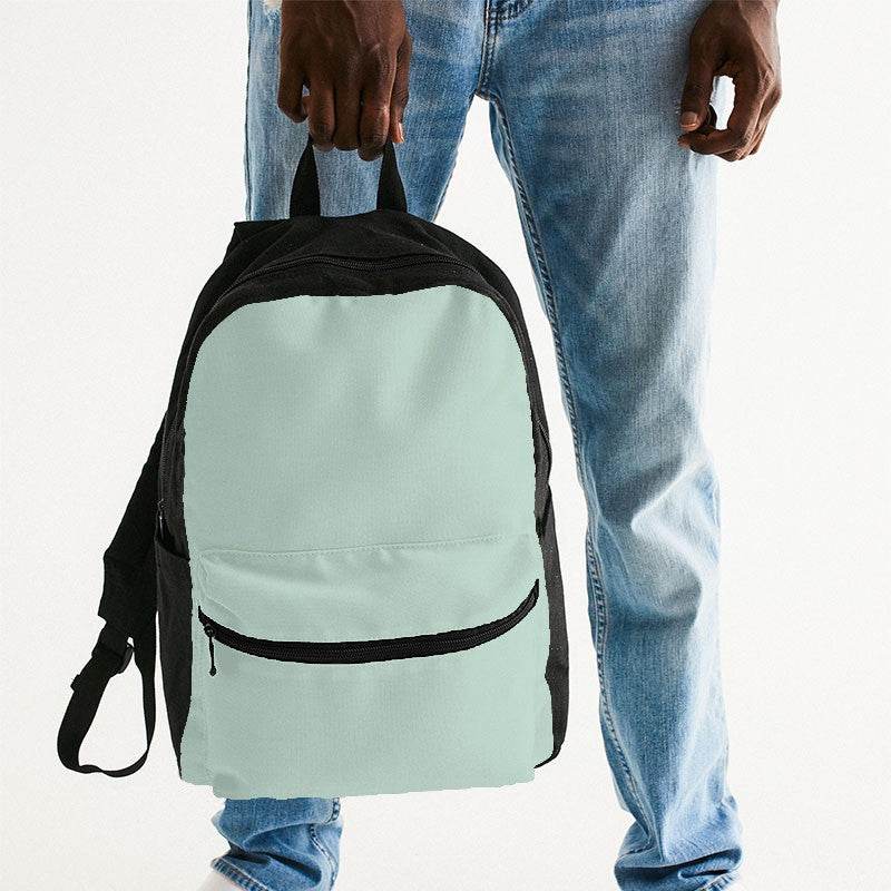 Light Fully-Muted Green Canvas Backpack (BGG2-FM-LI) - Man Holding