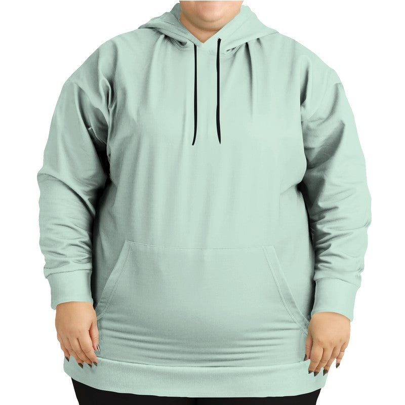 Light Fully-Muted Green Hoodie PLUS (BGG2-FM-LI) - Woman Front PLUS