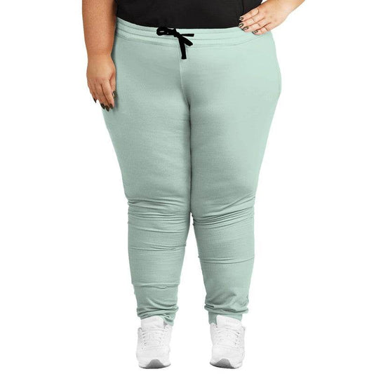 Light Fully-Muted Green Joggers PLUS (BGG2-FM-LI) - Woman Front PLUS