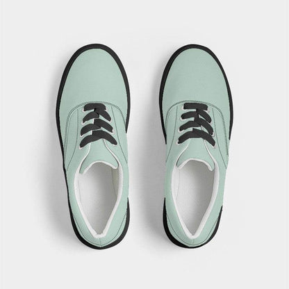 Light Fully-Muted Green Men's Canvas Sneakers (BGG2-FM-LI) - Top