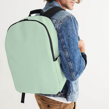 Light Fully-Muted Green Waterproof Backpack (G-FM-LI) - Man CloseUp