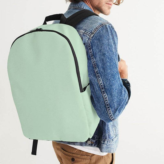 Light Fully-Muted Green Waterproof Backpack (G-FM-LI) - Man CloseUp