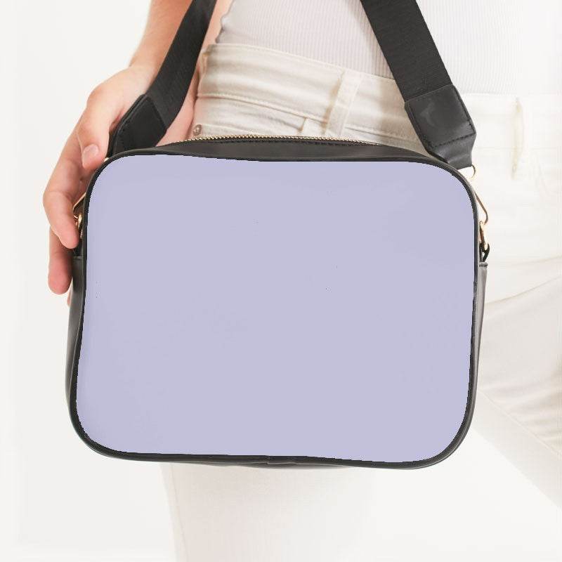 Light Fully-Muted Indigo Crossbody Bag (PUI2-FM-LI) - Woman Front CloseUp