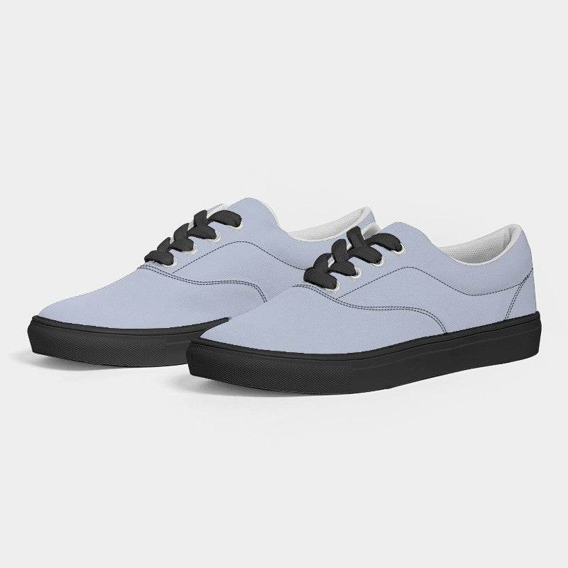 Light Fully-Muted Indigo Women's Canvas Sneakers (I-FM-LI) - Side 3