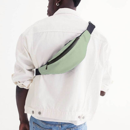 Light Fully-Muted Lime Belt Bag (GL2-FM-LI) - Man Back