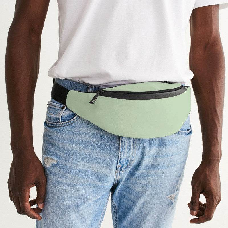 Light Fully-Muted Lime Belt Bag (GL2-FM-LI) - Man Front CloseUp
