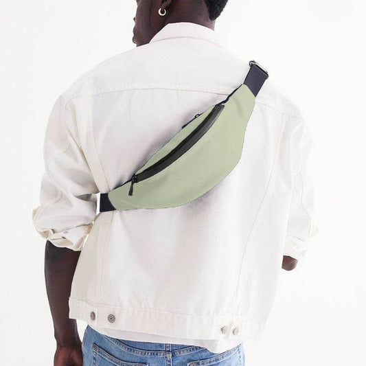 Light Fully-Muted Lime Belt Bag (L-FM-LI) - Man Back