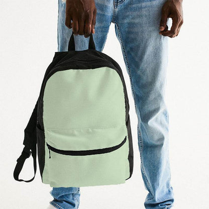 Light Fully-Muted Lime Canvas Backpack (GL2-FM-LI) - Man Holding