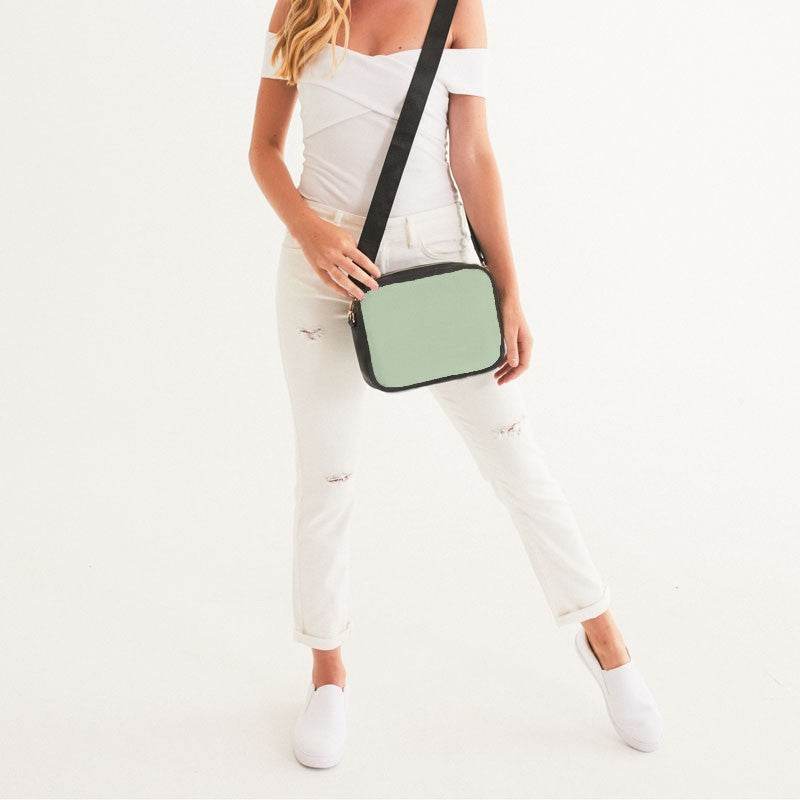 Light Fully-Muted Lime Crossbody Bag (GL2-FM-LI) - Woman Front